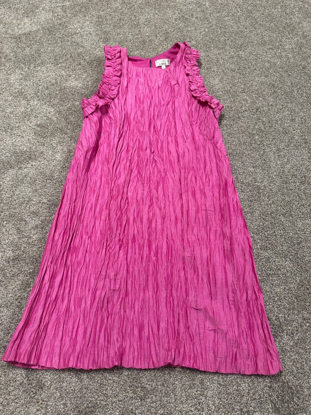 Vintage Signature by Robbie Bee Pink Ruffle Dress